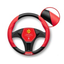 MOMO COPRIVOLANTE TUNING NERO/ROSSO