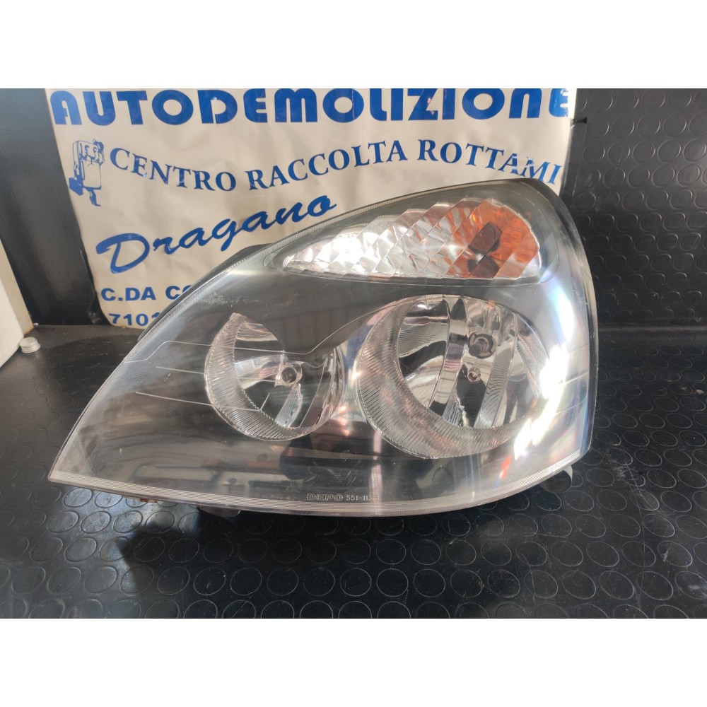 FARO ANTERIORE SINISTRO RENAULT CLIO DAL 2001 AL 2005