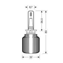 LAMPA COPPIA LAMPADE LED H1