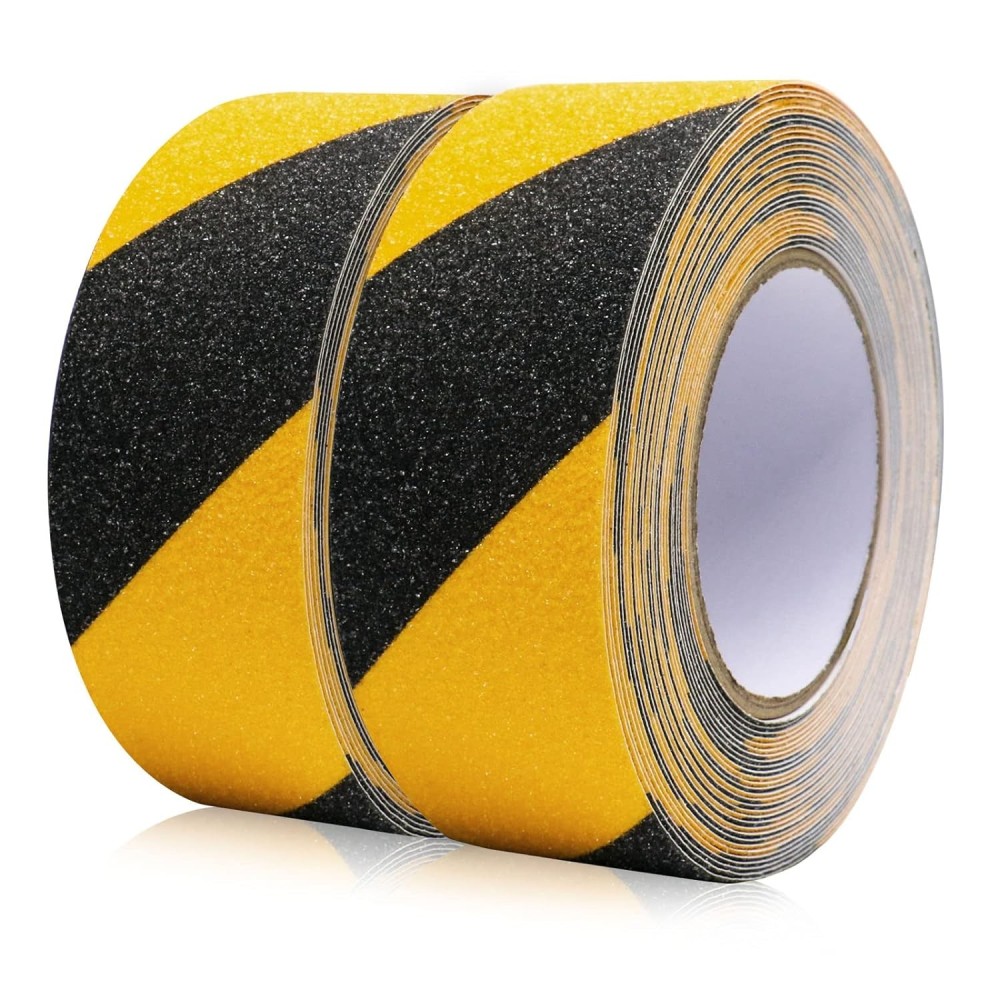 NASTRO ADESIVO ANTISCIVOLO NERO/GIALLO 2,5CM X 5M