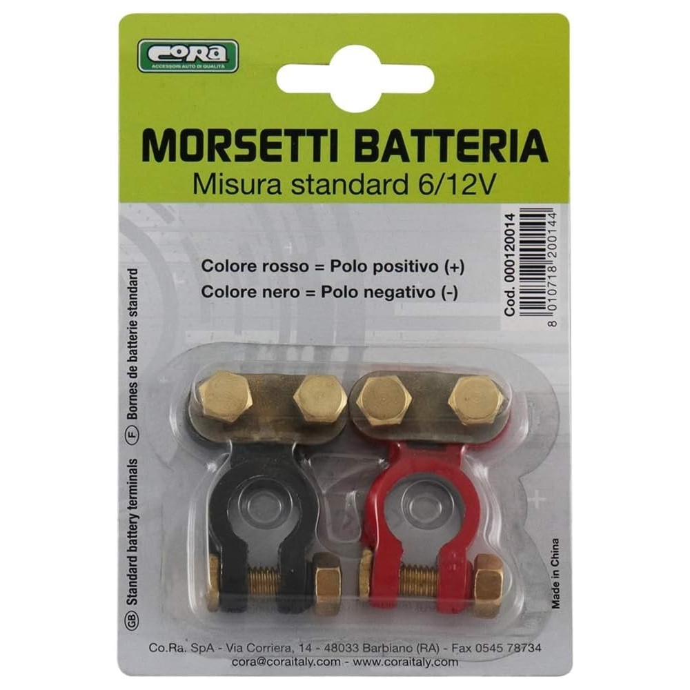 CORA MORSETTI PER BATTERIA