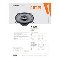 HERTZ X130 COPPIA ALTOPARLANTI 160W