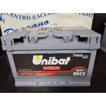 BATTERIA UNIBAT EXTRALIFE 80AH 12V