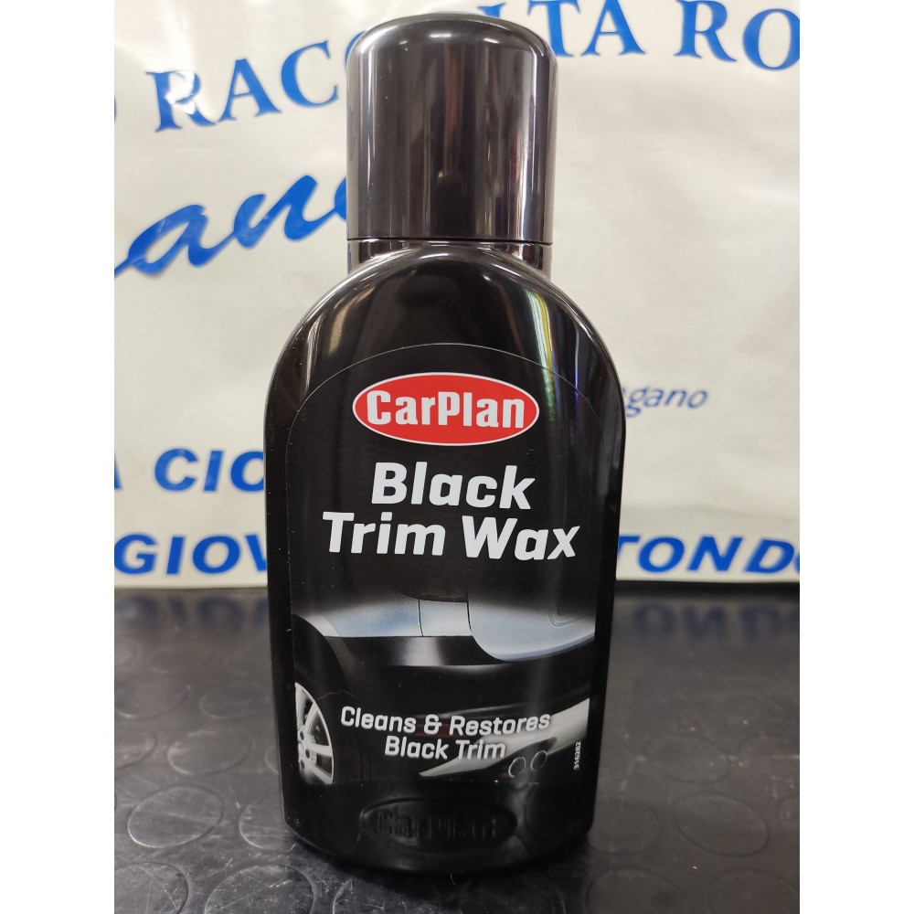 CARPLAN BLACK TRIM WAX PLASTICHE