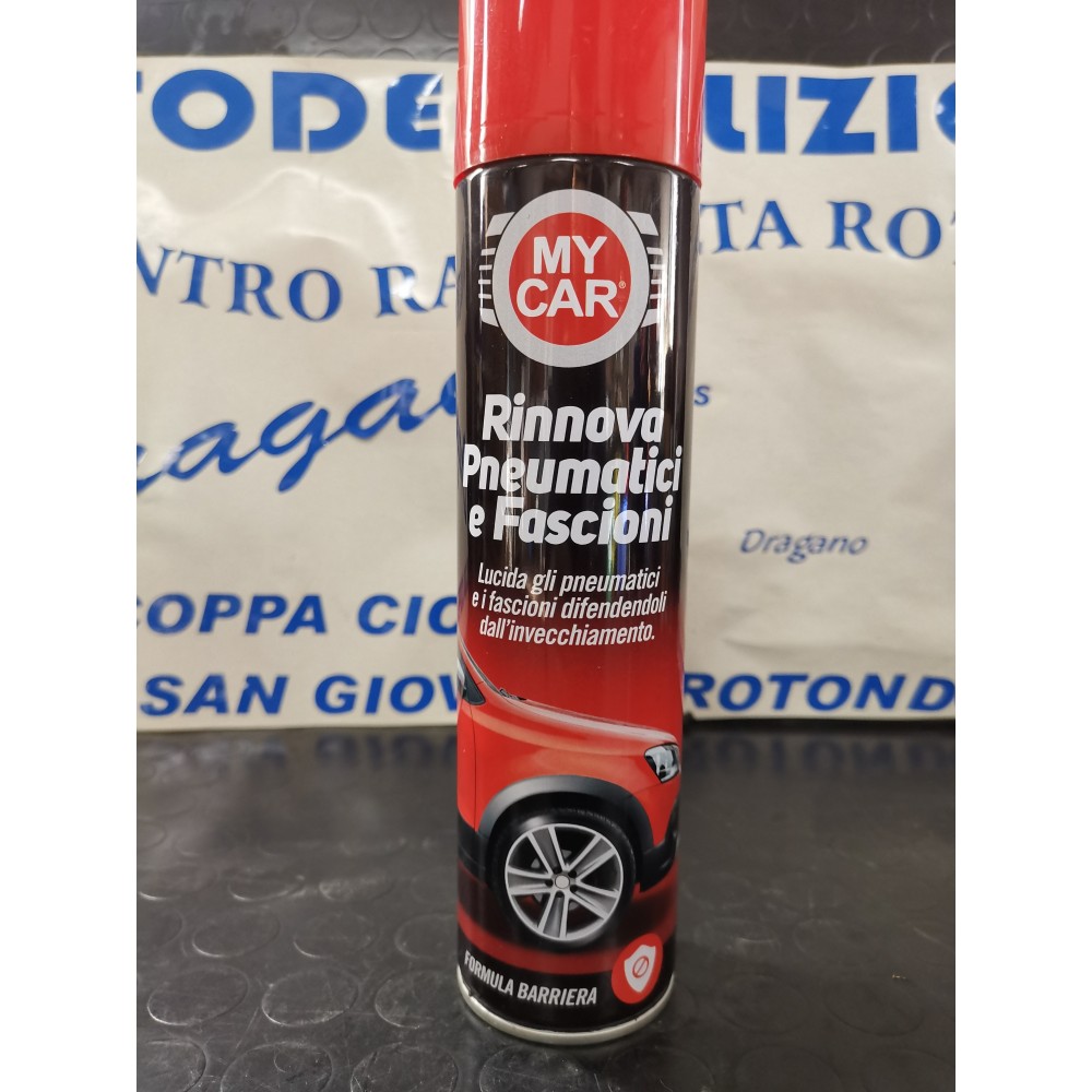 MYCAR SPRAY RINNOVA PNEUMATICI E FASCIONI